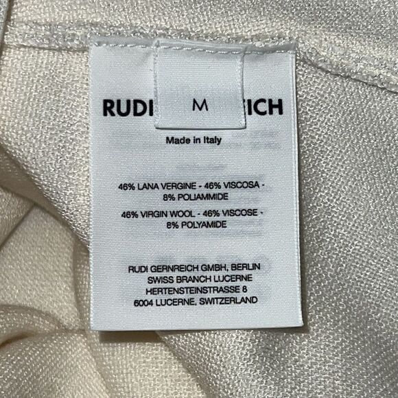 NWT RUDI GERNREICH White Sleeveless Cutout Dress Medium - Picture 14 of 16